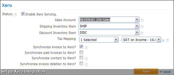 Set up Xero Integration