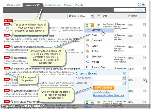 Help Desk - click to enlarge