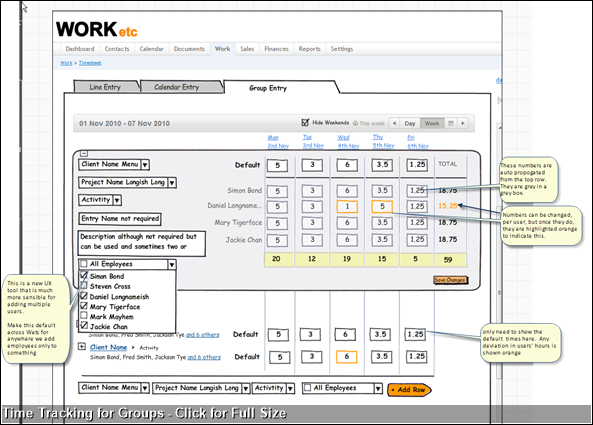 Time Tracking for Groups - Click for Full Size