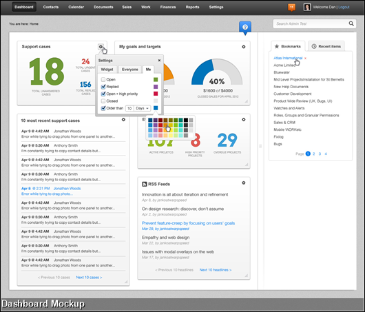 Dashboard Mockup